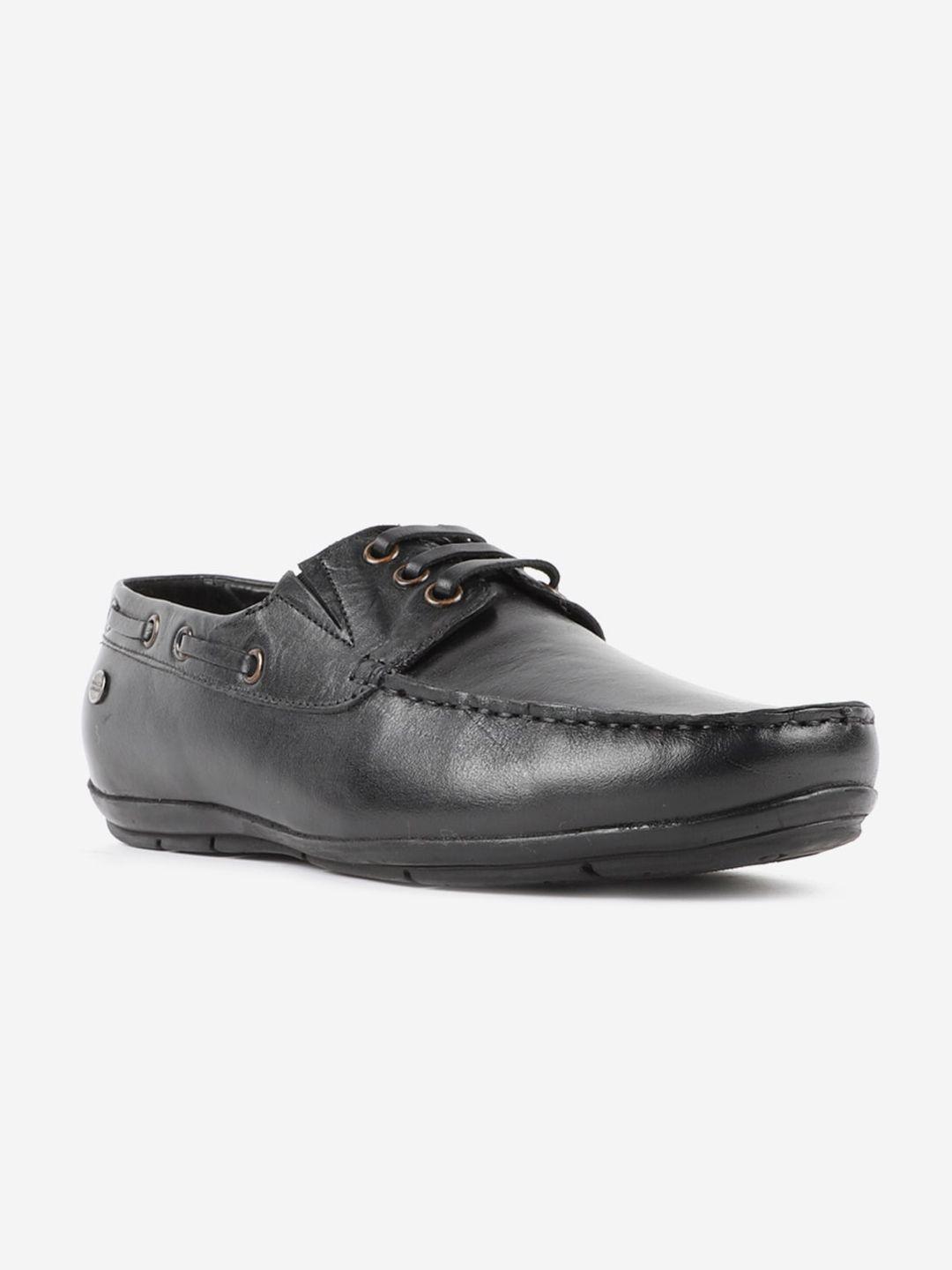 carlton london men black boat shoes