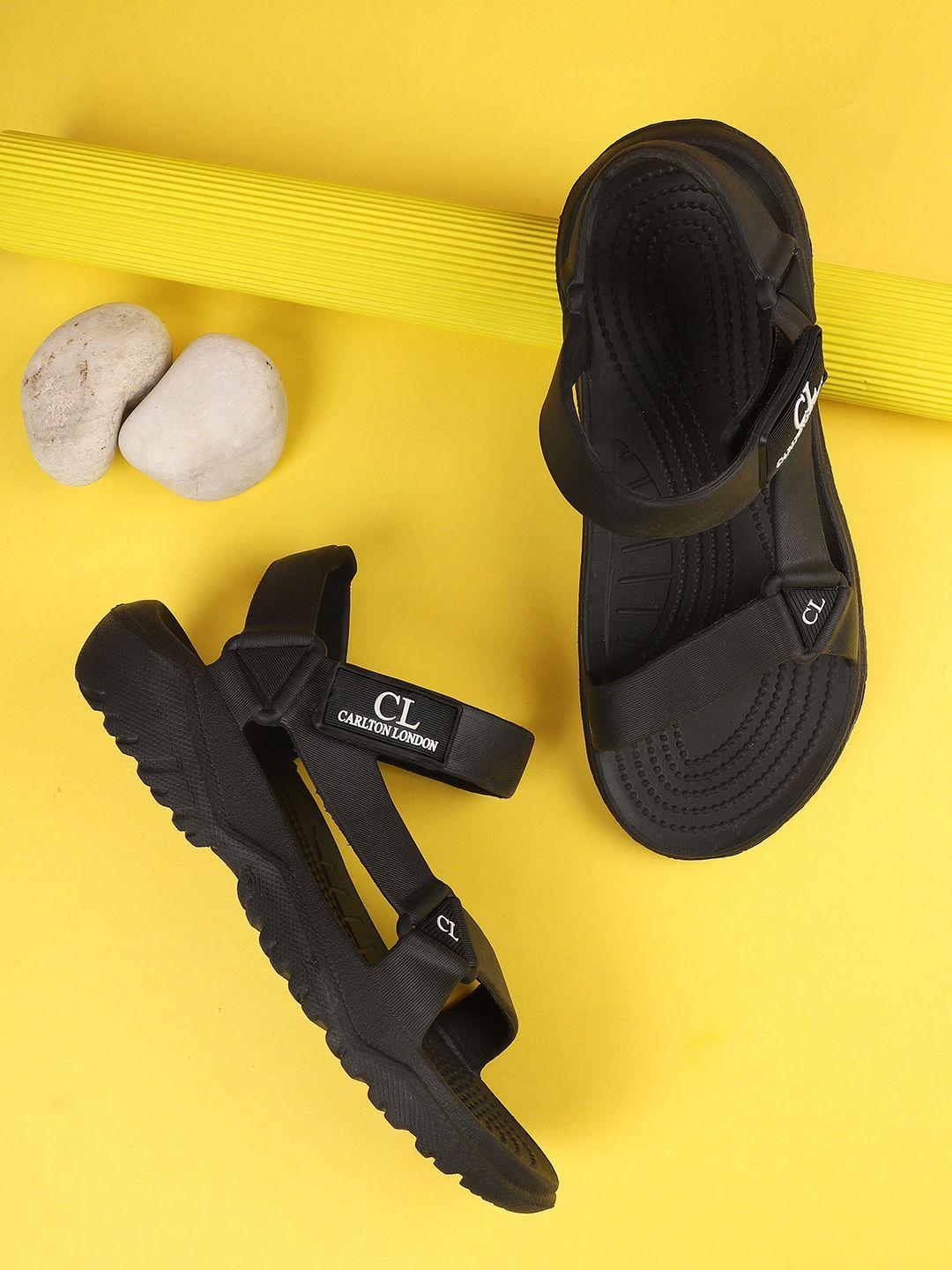 carlton london men black sports sandals