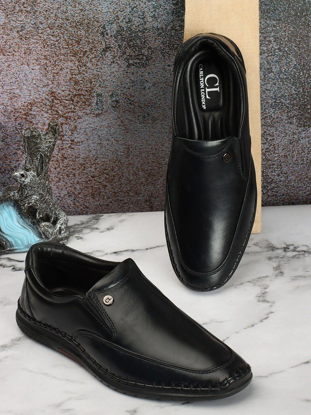 carlton london men leather lightweight comfort insole loafers
