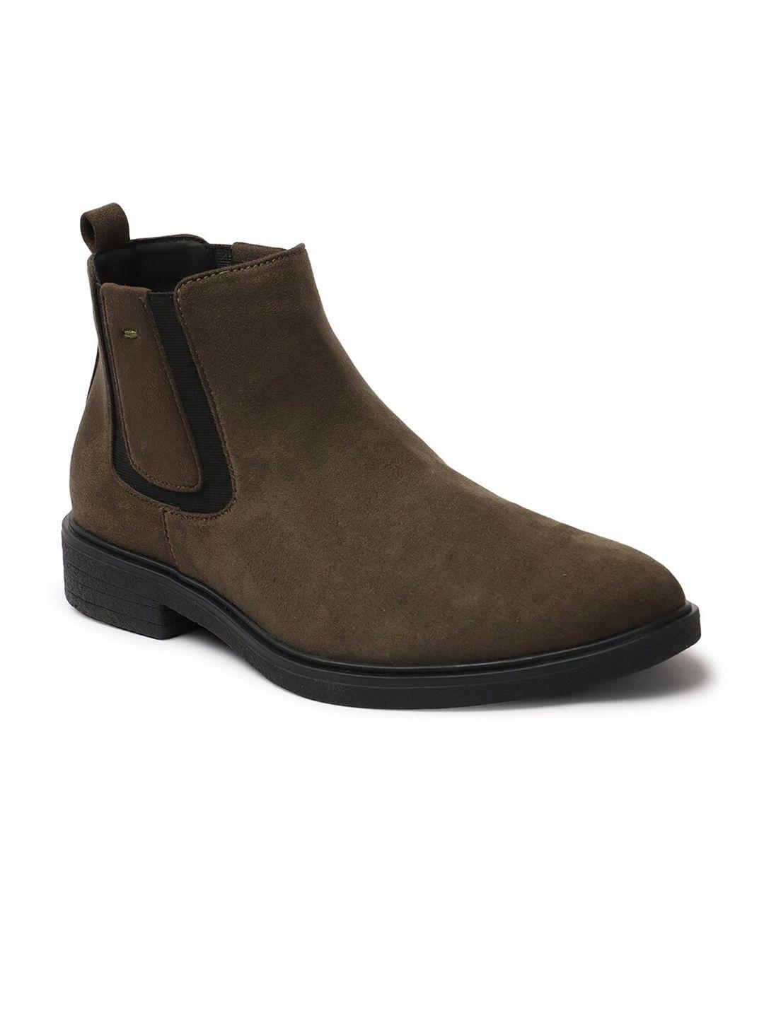 carlton london men mid top block heel chelsea boots