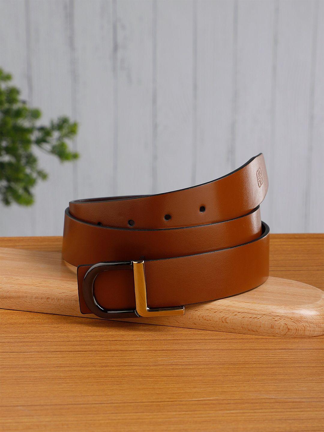 carlton london men push pin leather belt