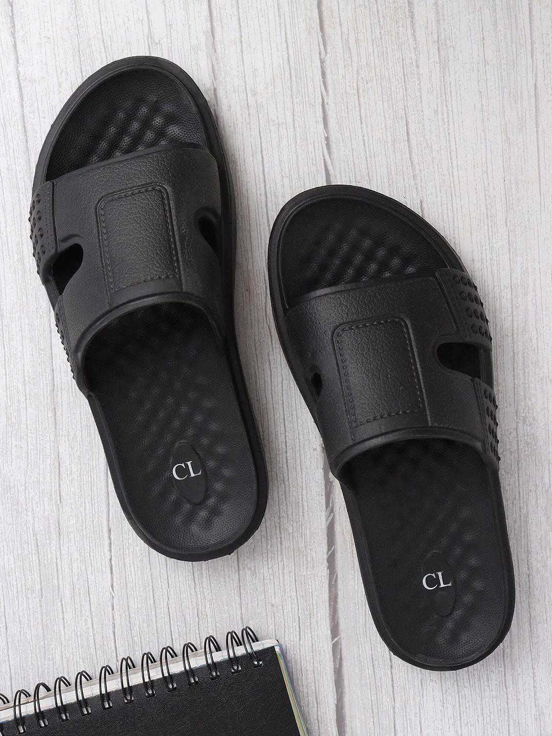 carlton london men rubber sliders