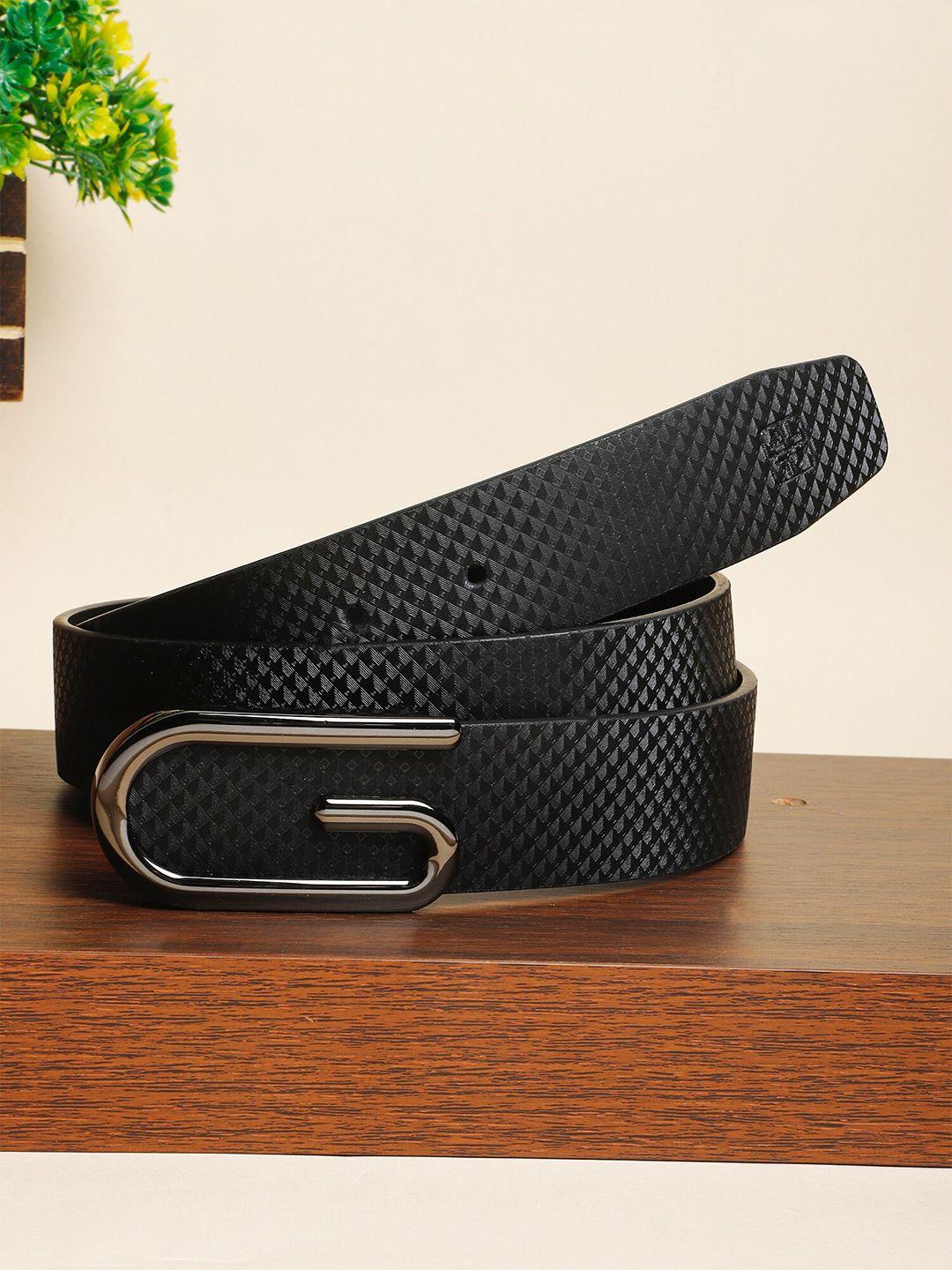 carlton london men textured leather belt