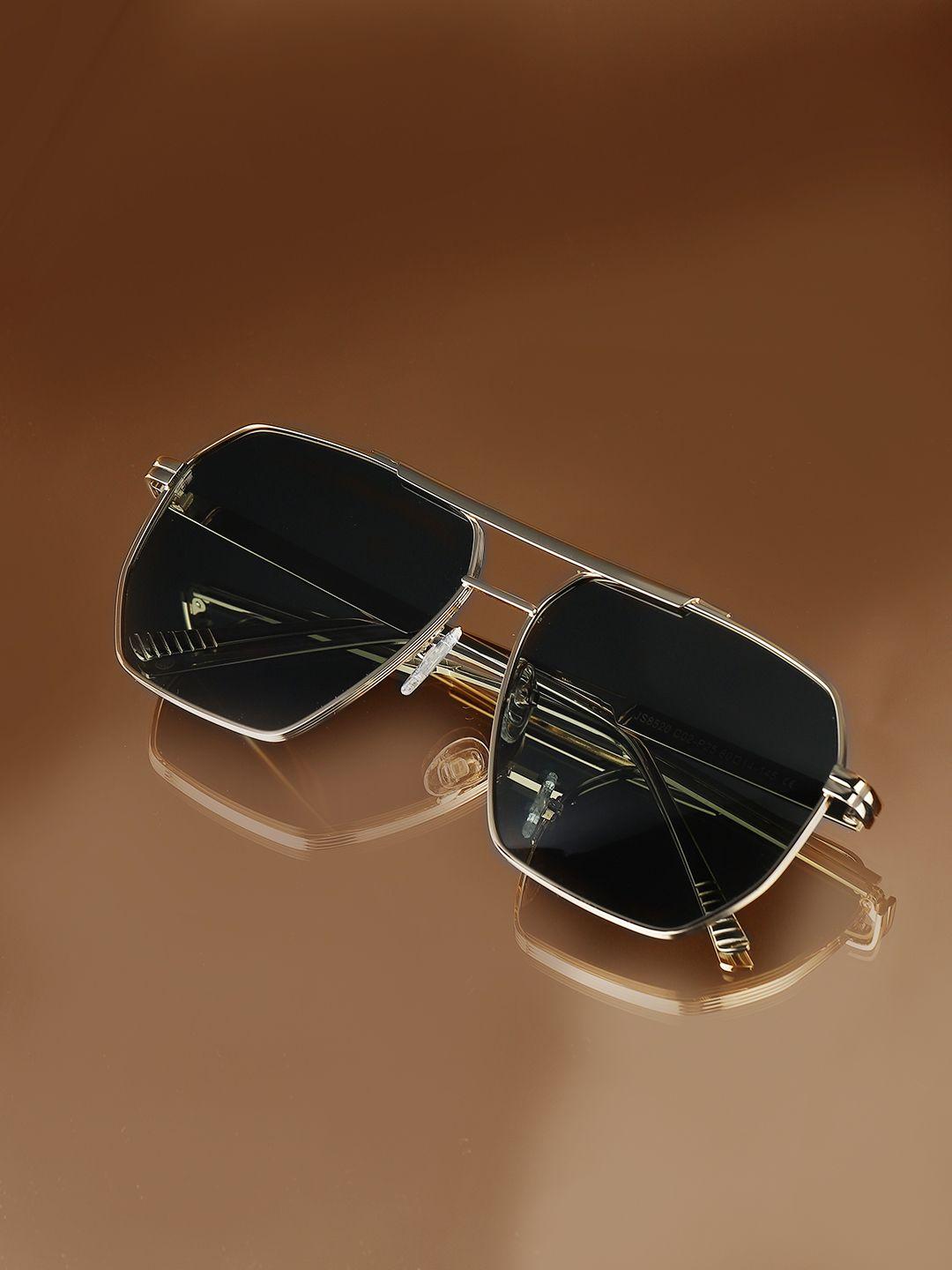 carlton london premium men rectangle sunglasses with polarised & uv protected lens clsm138