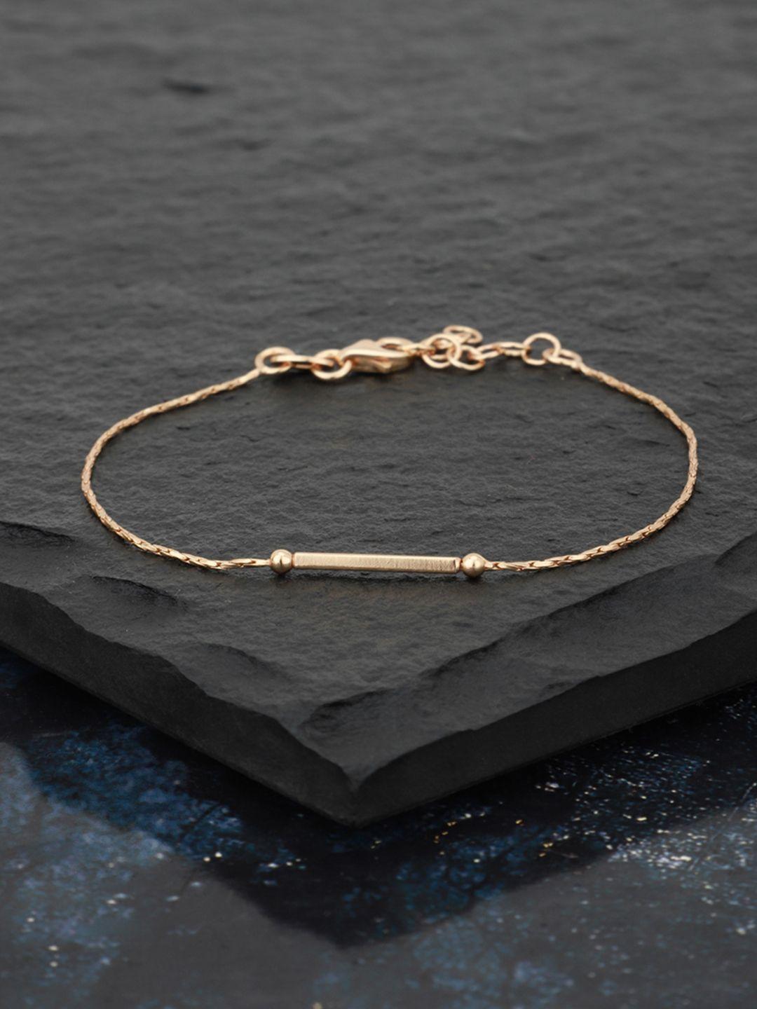 carlton london rose gold-plated bracelet