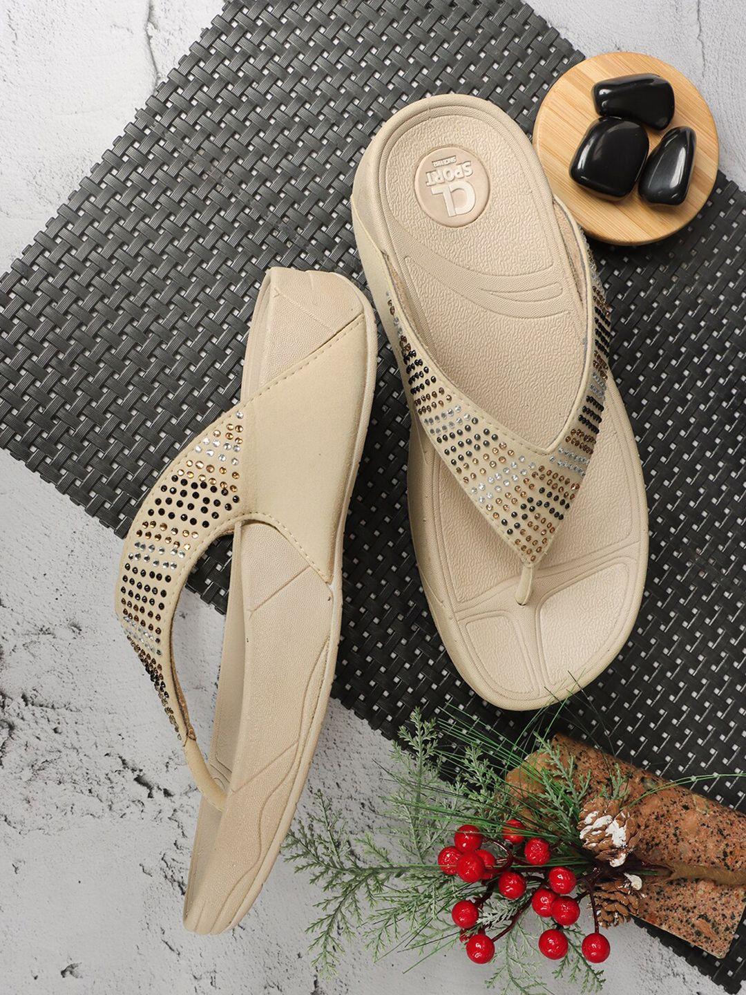 carlton london sports embellished open toe flats