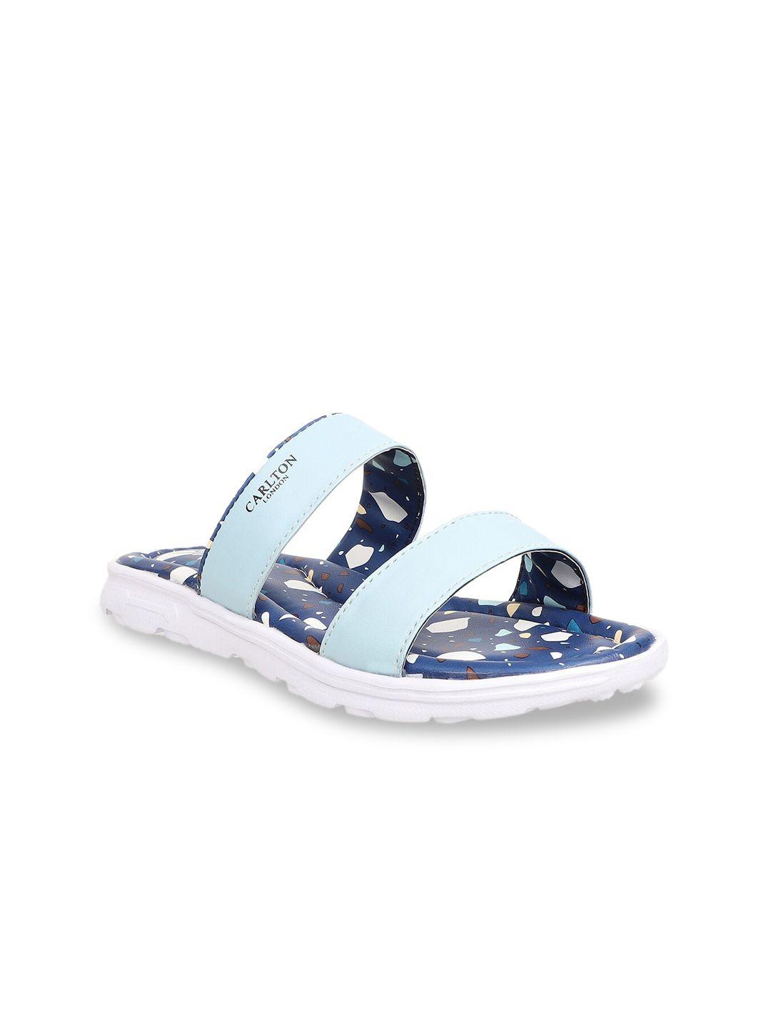 carlton london sports women blue printed sliders