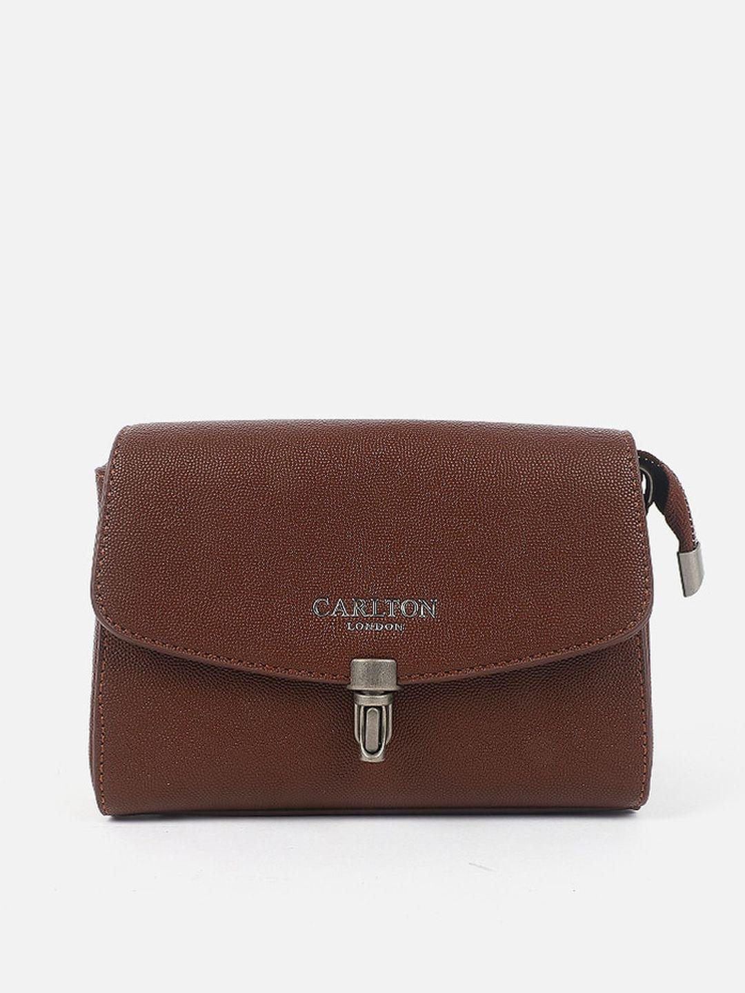 carlton london textured structured sling bag