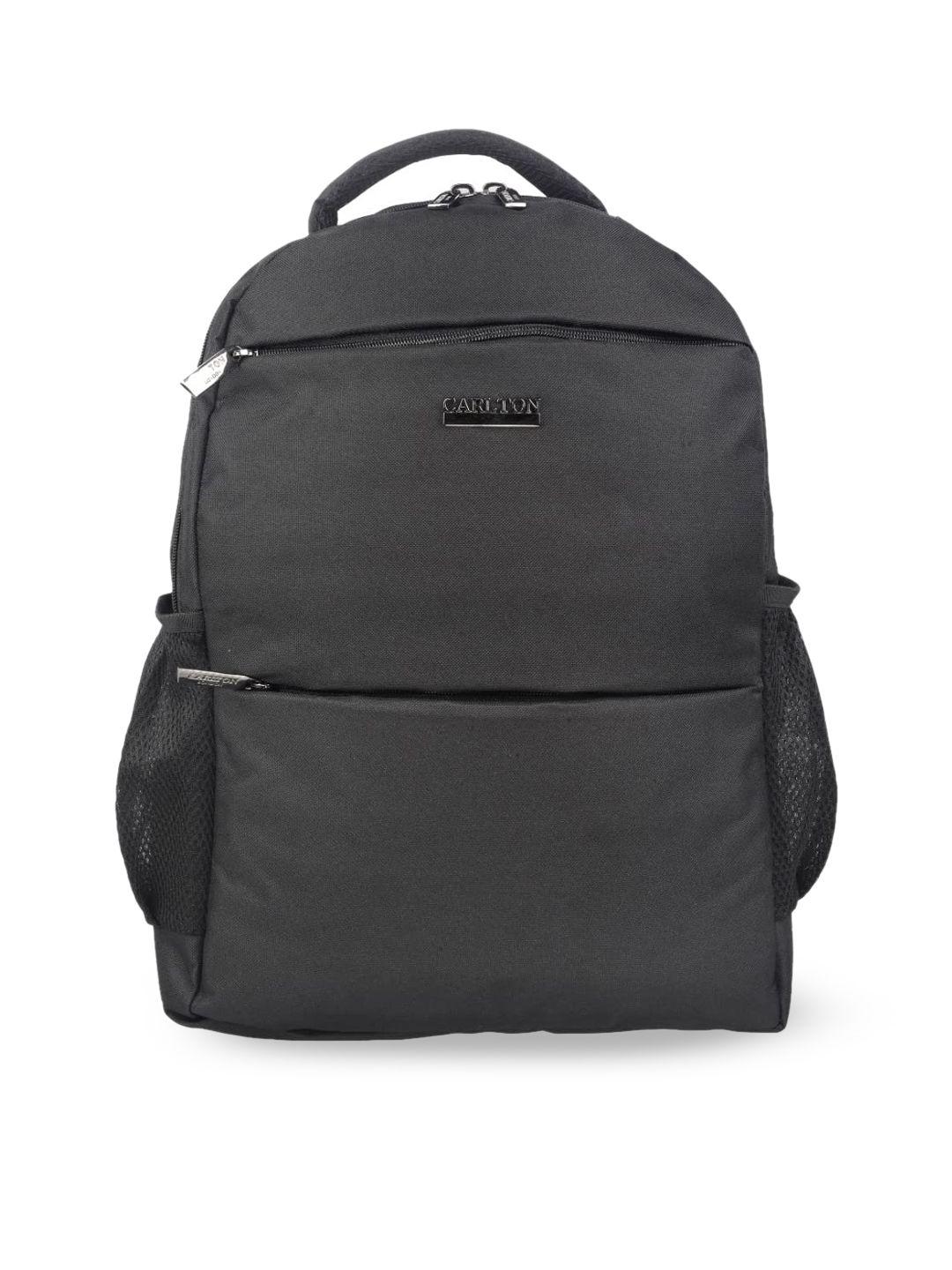 carlton london unisex black backpack 23 litres