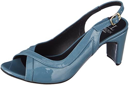 carlton london women's blue heeled sandal-4 kids uk (cll-7024)