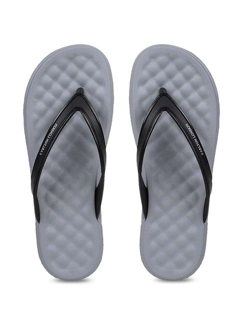 carlton london women's fossil grey flip flops