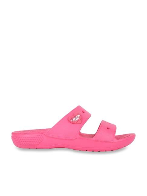 carlton london women's fuchsia pink casual sandals