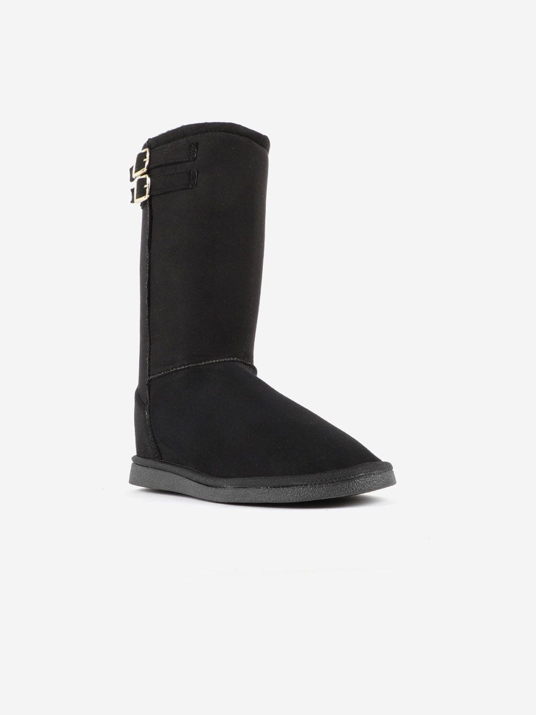 carlton london women black flat boots