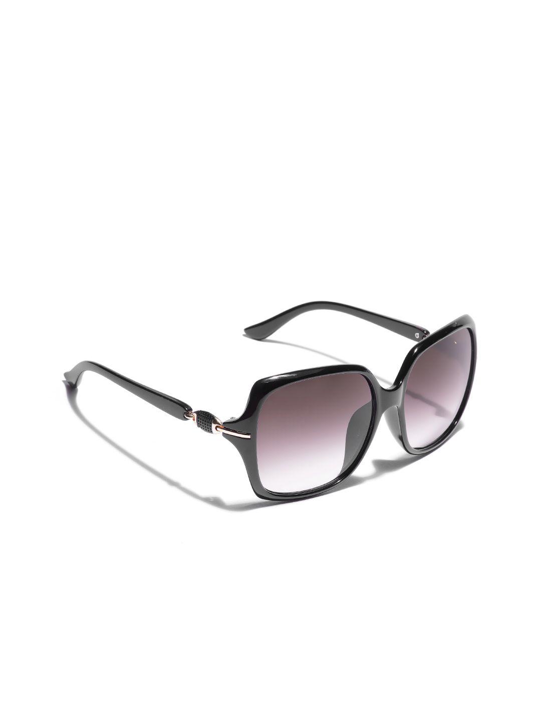 carlton london women blue lens & black oversized sunglasses with uv protected lens