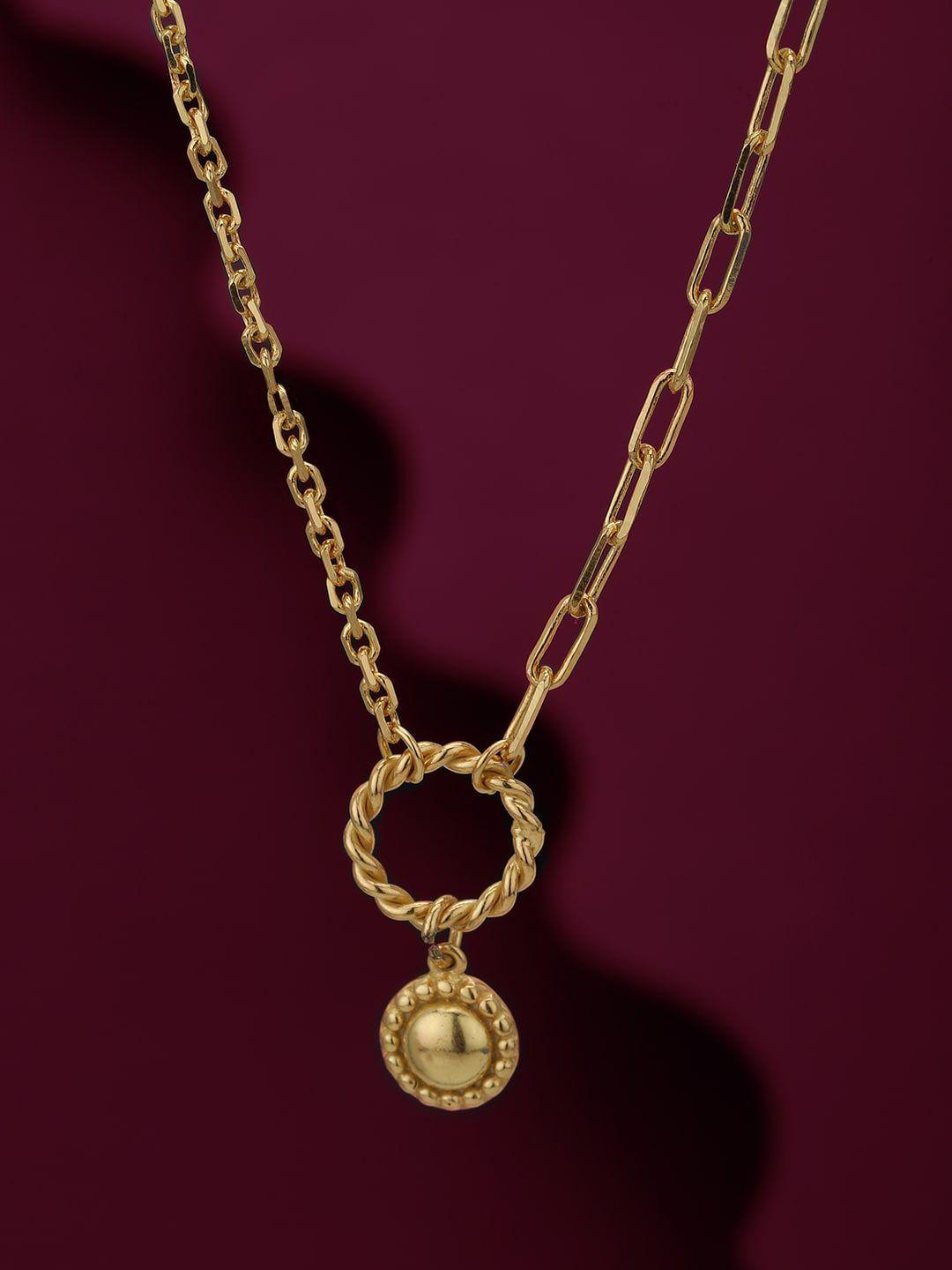 carlton london women gold-plated brass chain