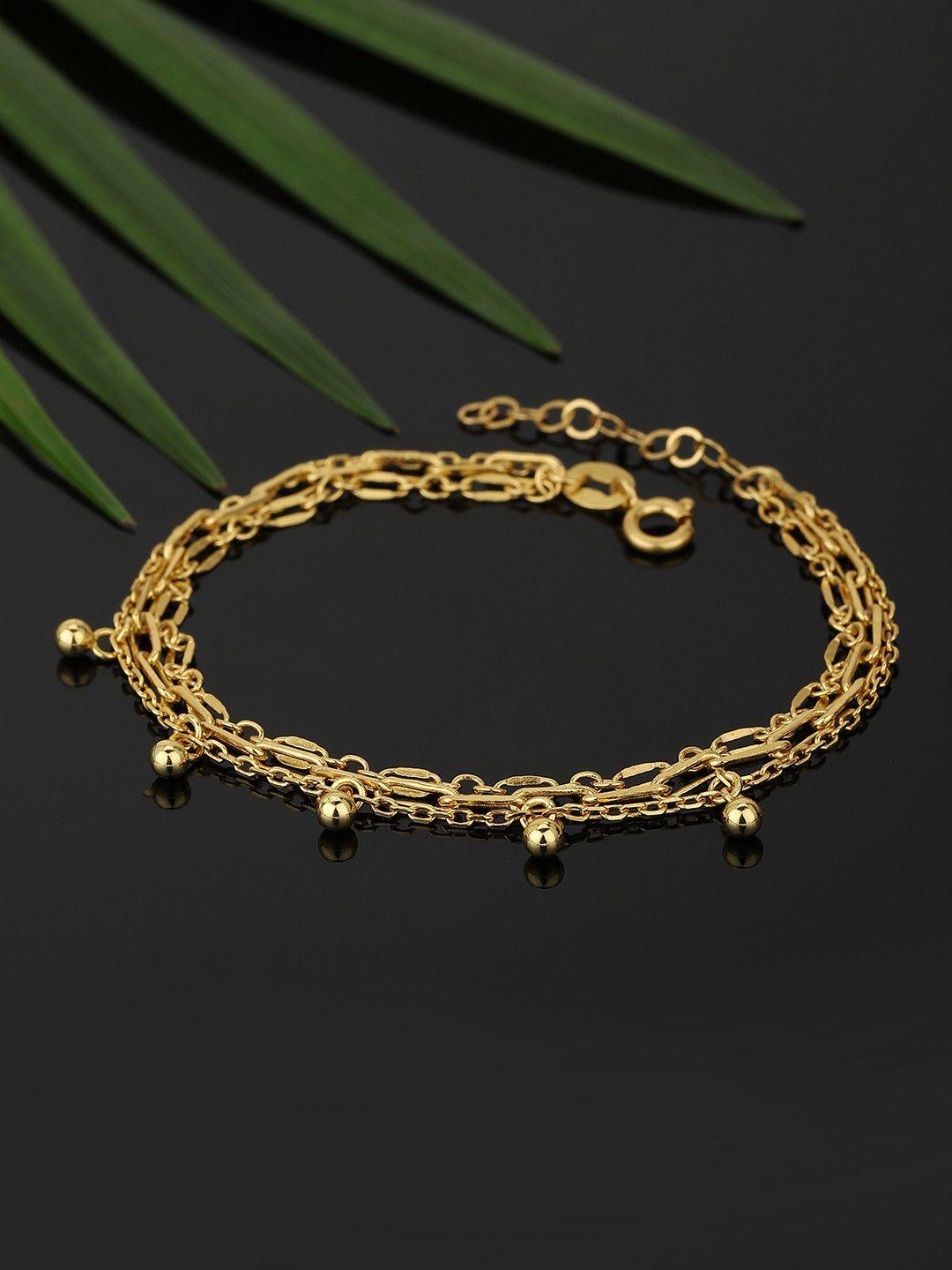 carlton london women gold-plated multistrand bracelet