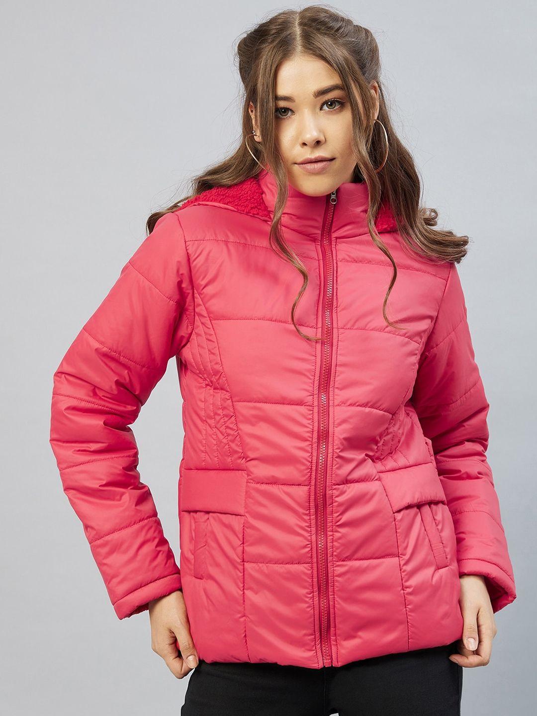 carlton london women pink lightweight parka jacket