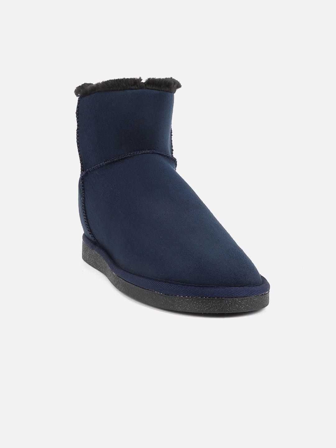 carlton london women round toe mid-top winter boots