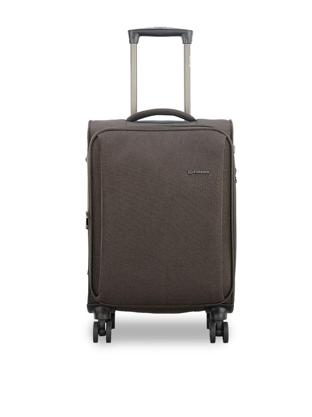 carlton soft-sided 360-degree rotation cabin trolley suitcase
