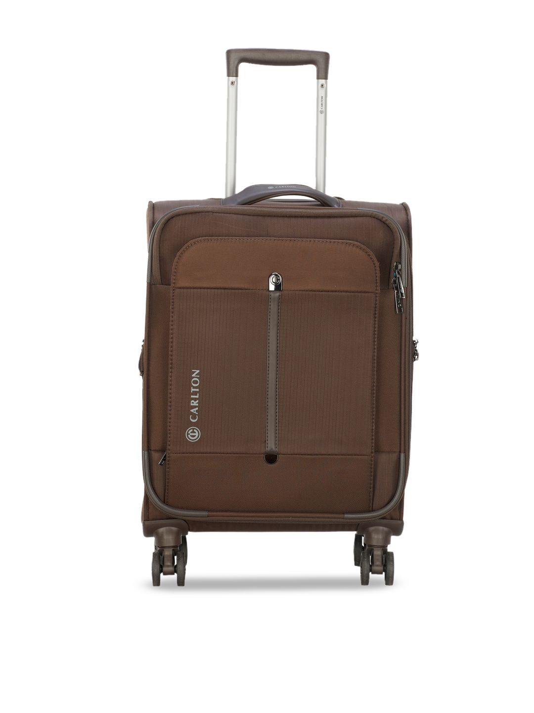 carlton textured cabin trolley suitcase