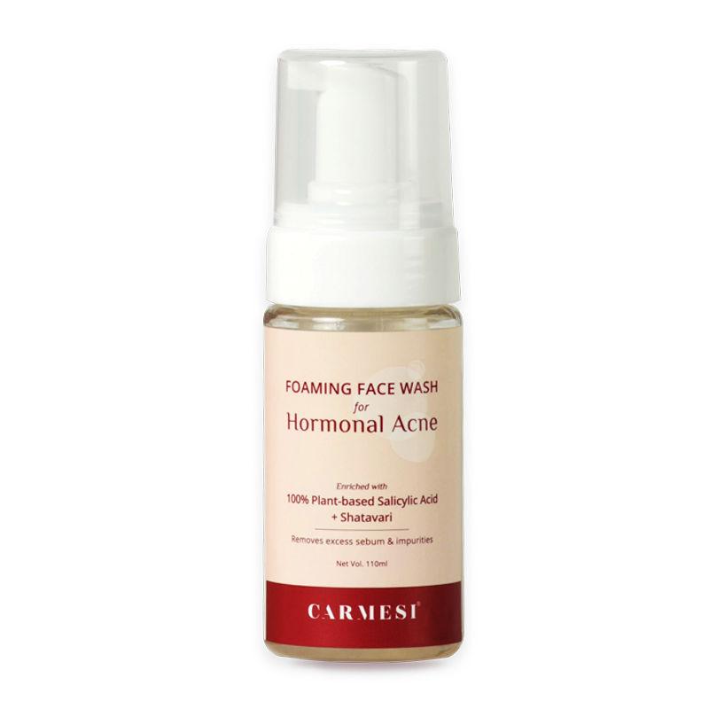 carmesi foaming face wash for hormonal acne