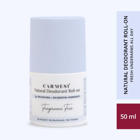 carmesi natural deodorant roll-on - no fragrance