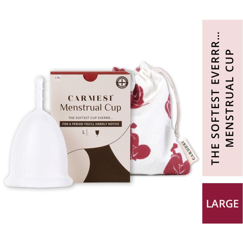 carmesi reusable menstrual cup the softest cup everrr - large