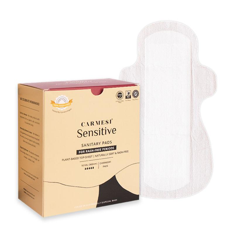 carmesi sensitive - sanitary pads for rash-free periods xxl - 10 pcs