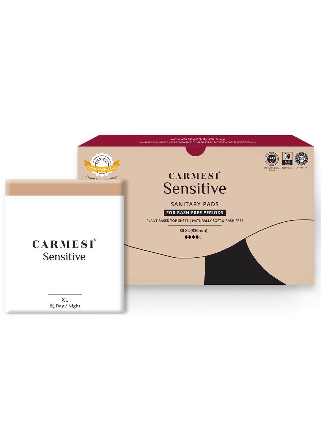 carmesi sensitive sanitary pads - 30 pads - 30 xl