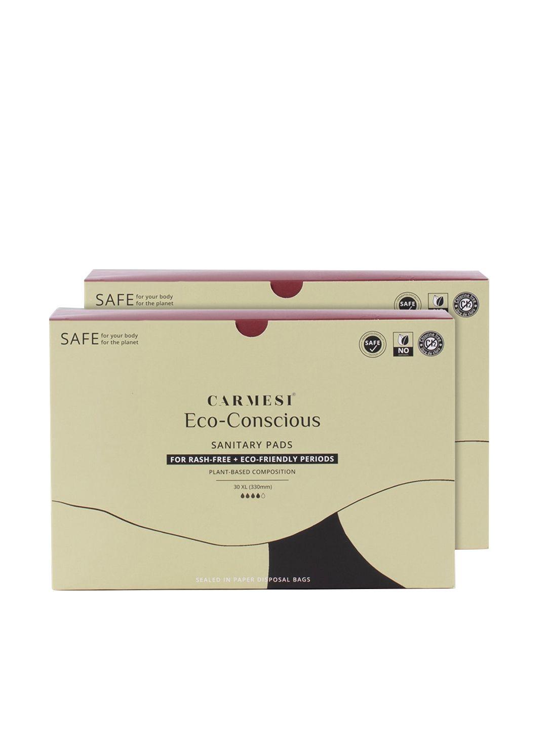 carmesi women white eco-conscious xl sanitary napkins