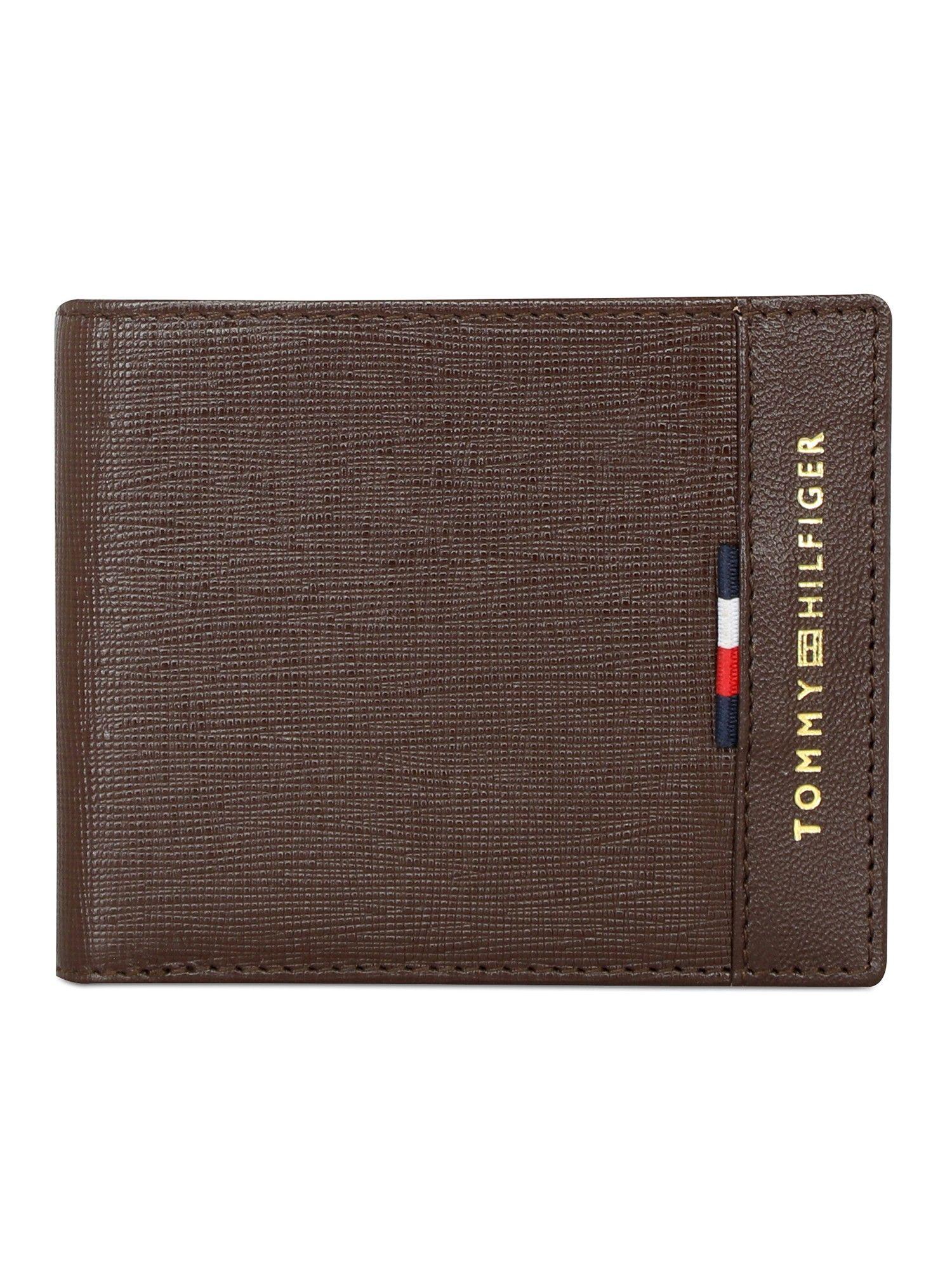 carmine mens leather global coin wallet textured brown