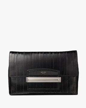 carolina handbag with gunmetal front bar closure