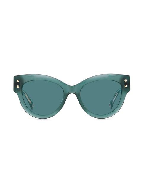 carolina herrera 204973zi954ku green cat eye sunglasses