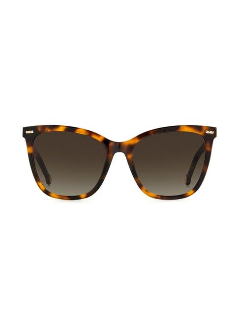 carolina herrera 204976c1h55ha brown square sunglasses