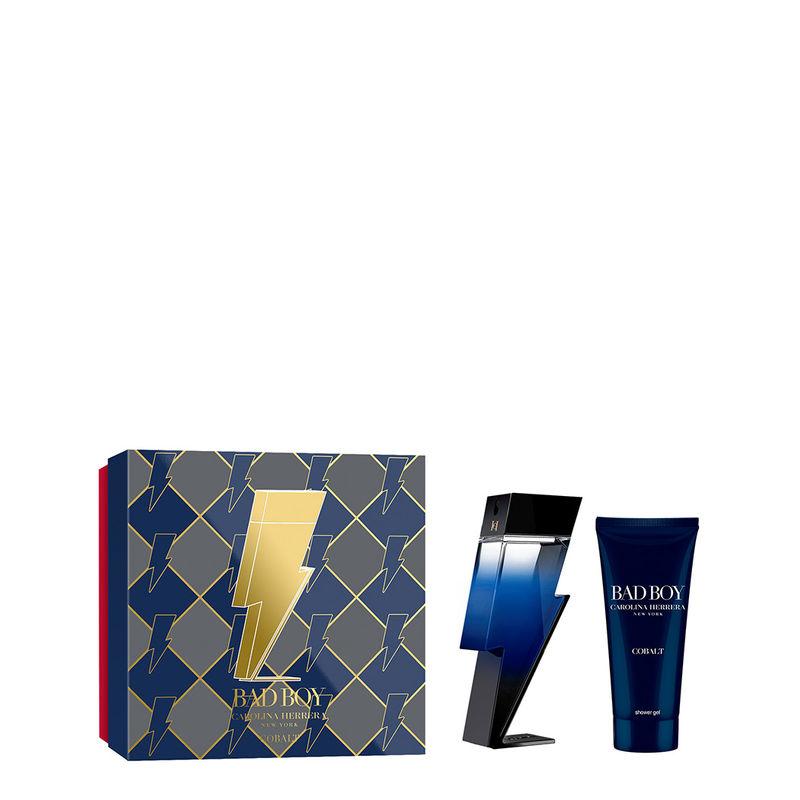 carolina herrera bad boy cobalt eau de parfum with shower gel gift set