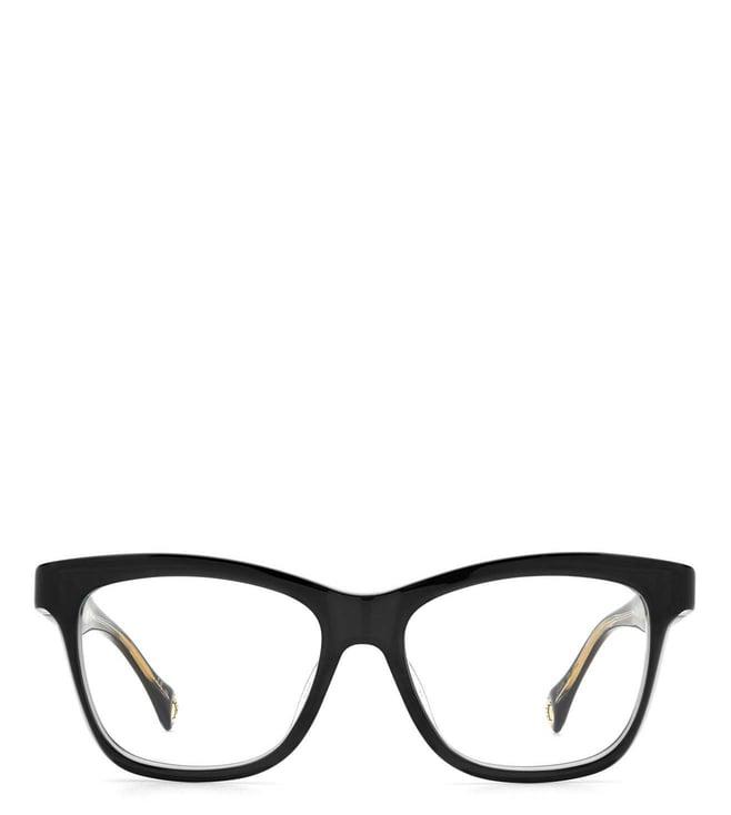 carolina herrera frmch001608a5216 black grey square eyewear frames for women