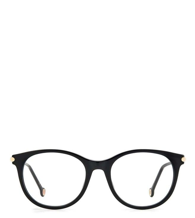carolina herrera frmch00268075118 black round eyewear frames for women