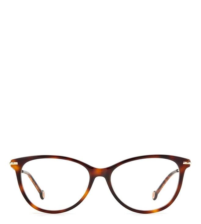 carolina herrera frmch004305l5315 havana cat eye eyewear frames for women