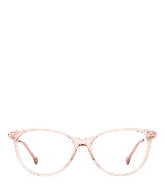 carolina herrera frmch0043fwm5315 nude cat eye eyewear frames for women