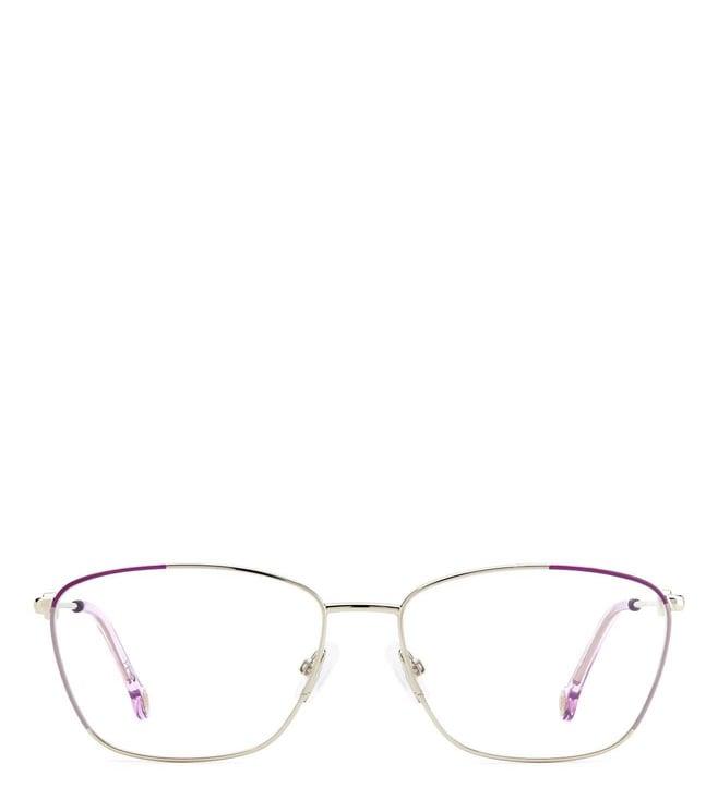 carolina herrera frmch0060s9e5716 gold violet rectangular eyewear frames for women