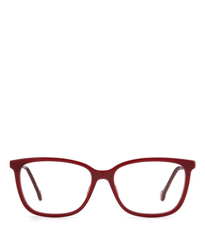 carolina herrera frmch0072lhf5415 burgundy rectangular eyewear frames for women