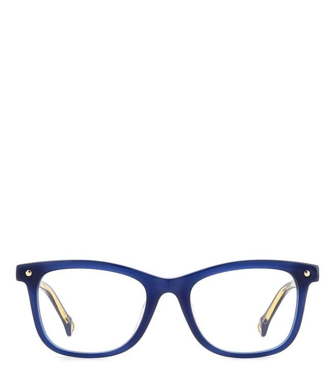 carolina herrera frmher0084gpjp5018 blue square eyewear frames for women