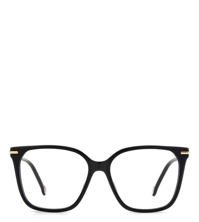 carolina herrera frmher00948075415 black square eyewear frames for women