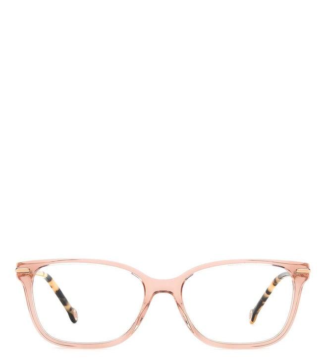 carolina herrera frmher0097l935416 peach havana rectangular eyewear frames for women