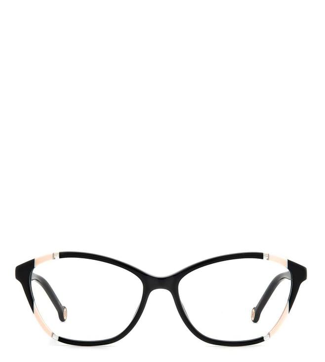 carolina herrera frmher0122kdx5515 black nude cat eye eyewear frames for women