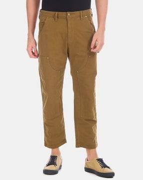 carpenter flat-front trousers