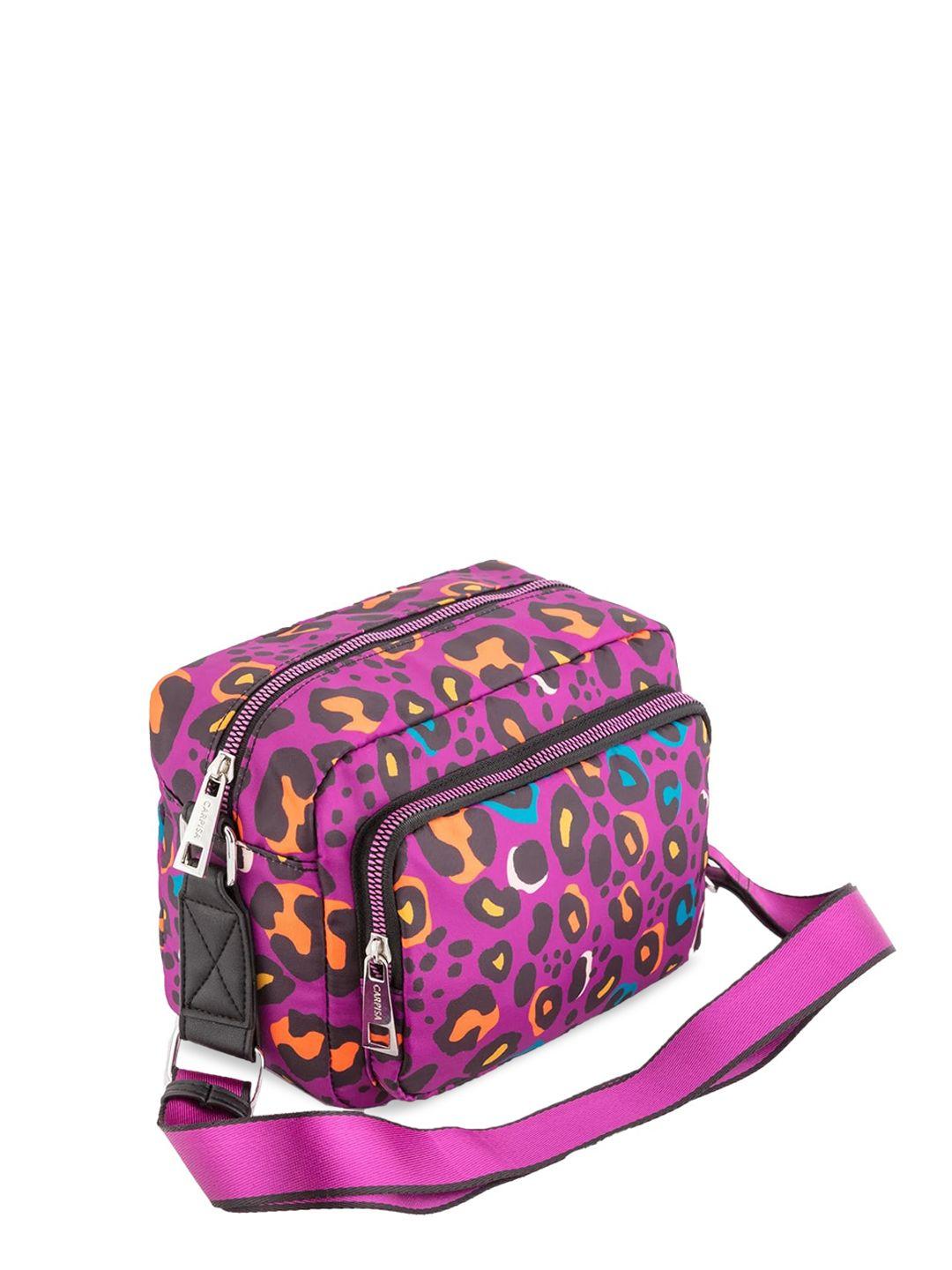 carpisa abstract printed structured sling bag