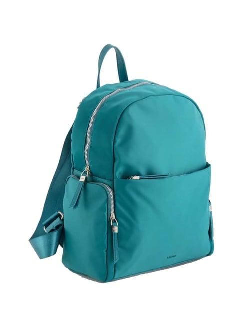 carpisa blue fabric medium backpack