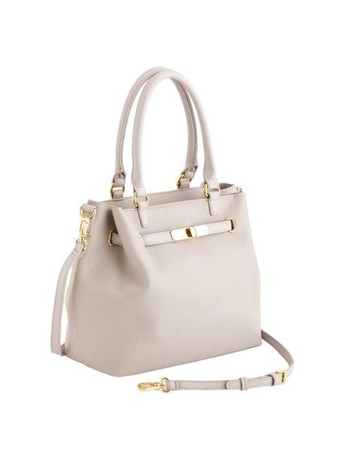 carpisa ermione v1 pearl faux leather solid handbag