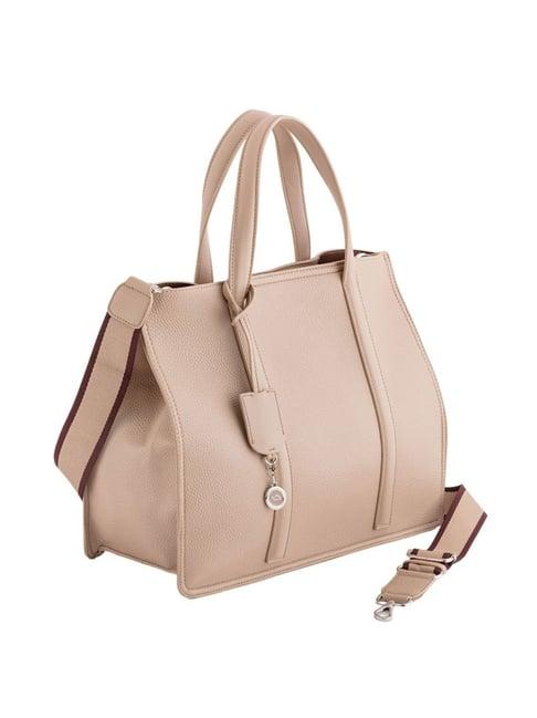 carpisa new waikiki sand faux leather solid tote handbag